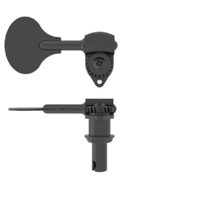 Hipshot Ultralite USA HB6L Lollipop 3/8 Black - Single Treble Side tuner