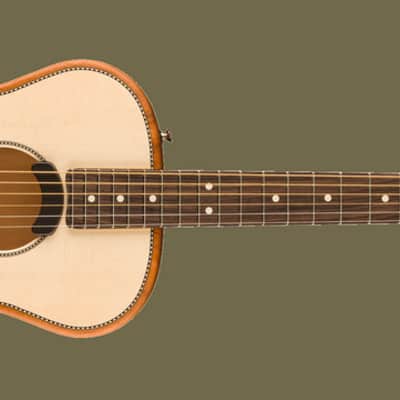 Fender Highway Series Parlour All Solid Acoustic Electro Guitar Incl Deluxe Gig Bag image 1