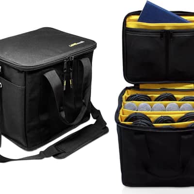 Cable File Bag | Cord & Accessory Musician Organization | Travel DJ Gig Bag for Professional DJ Gear, Musical Instrument and Accessories | 12" x 10" x 11” image 1