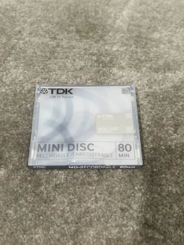 TDK Md-Recordable MINI-DISC Grey - High-Precision Recording - Excellent w/ Original Box image 1