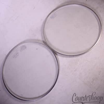 Ludwig 2x 15"WeatherMaster Parade Batter Snare/Tom Cloud Logo Drum Heads 60s Set image 3
