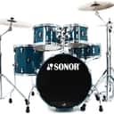 Sonor AQ1 Studio 5-Piece Shell Pack with Hardware - Caribbean Blue (AQ1-STUDIOWMCCB)