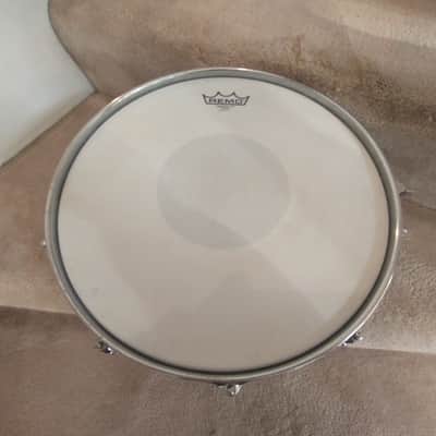 Rogers Vintage 7 line Dynasonic chrome over brass snare drum 1963/64 Cleveland SN 5244! image 12