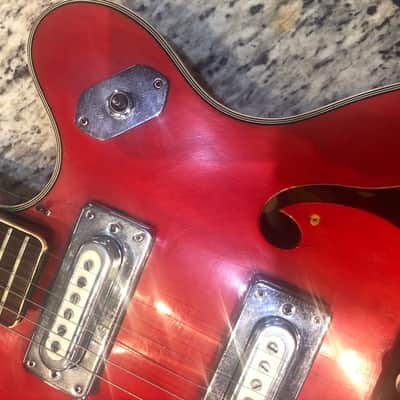 Crestwood Astral II 1970's Red Jack White Played one Made in Japan image 16
