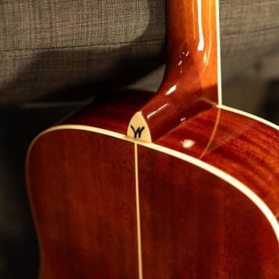 Washburn WD100DL Dreadnought Mahogany Acoustic Guitar w/ Gigbag (WD100DLMK-U) image 8