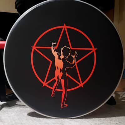 Neil Peart, R40, Farewell to Kings, Starman, 22" Bass Drum Head image 5