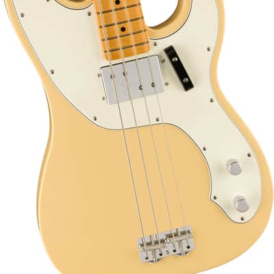 FENDER Vintera® II '70s Telecaster® Bass, Maple Fingerboard, Vintage White image 3