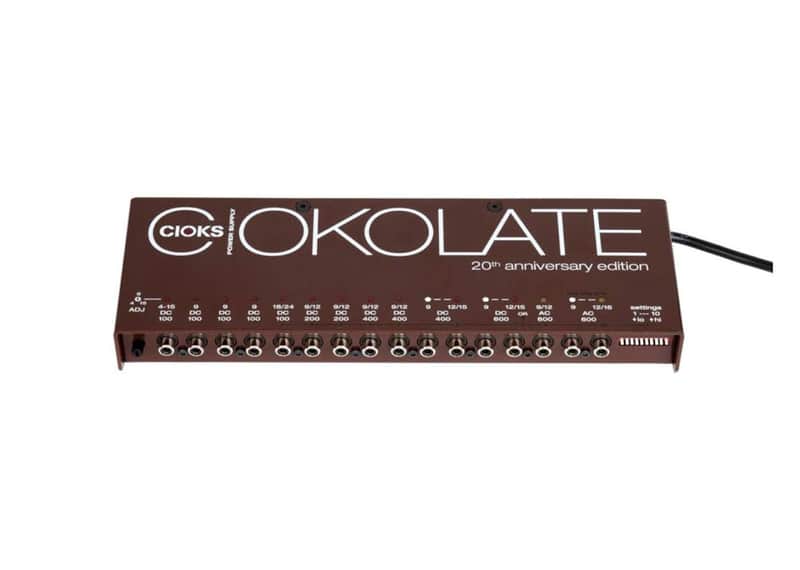 CIOKS CIOKOLATE 9V / 12V / 15V / 16V / 24V AC DC Universal Power Supply with 12 Isolated Sections and 24 Flex Cables for Effect Pedals - Compatible with Temple Audio and Pedaltrain Pedalboards image 1