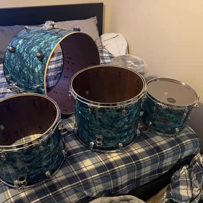 Tama Starclassic Walnut/Birch WBR52LS 5-piece Shell Pack - Turquoise Pearl image 1