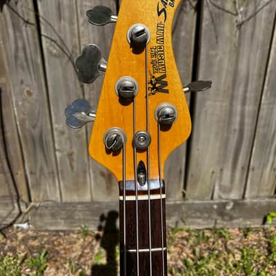 Vintage 1985 Ernie Ball Music Man Sabre Bass  Pre-EB Serial# Red 3EQ Preamp Nice Finish Checking image 5