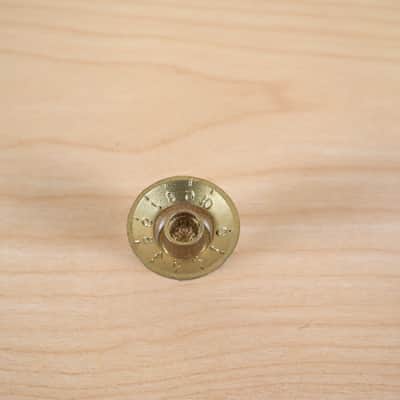1960's Univox Teisco Guyatone Conrad - Single Gold Tone Guitar Knob image 4
