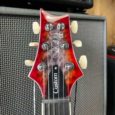 PRS SE Custom 24-08 Quilt 2025 - Present - Charcoal Cherry Burst image 5