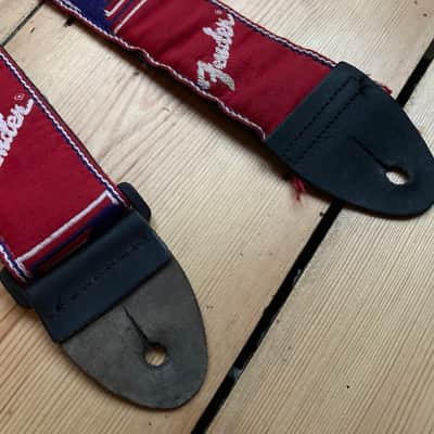 Circa 1980s / 90s Fender Monogrammed Guitar Strap USA image 2