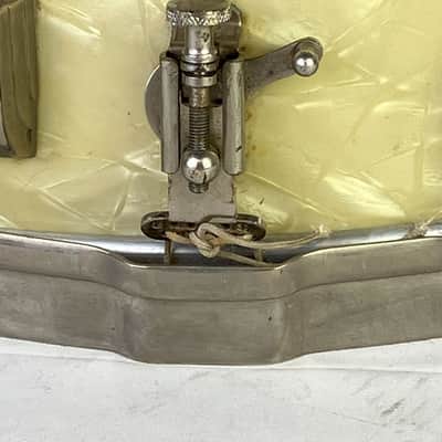 Leedy & Ludwig"New Era"4.5x14"Snare Drum White Marine Pearl WMP Jasper Maple1/53 image 4