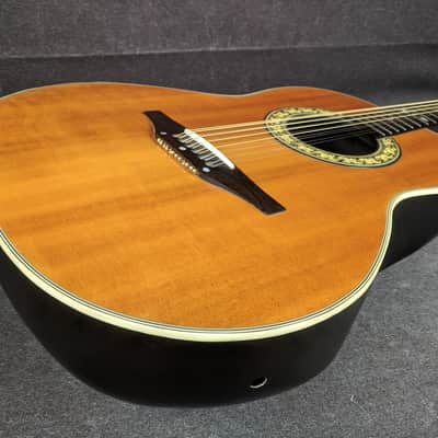 Ovation Pacemaker 1115-4 12-String Acoustic Guitar Natural Finish Made In USA image 6