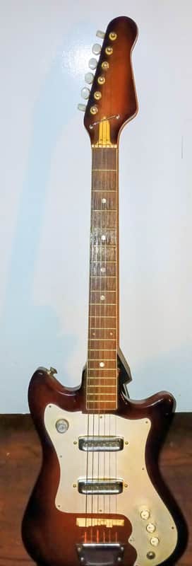 Vintage 1960s 1970s Kawai Kingston Short Scale Guitar Japan image 1
