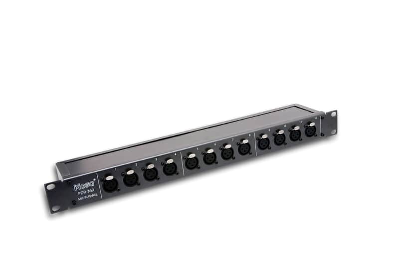 Hosa PDR369 12-Channel Patchbay Module, XLRF to XLRM image 1