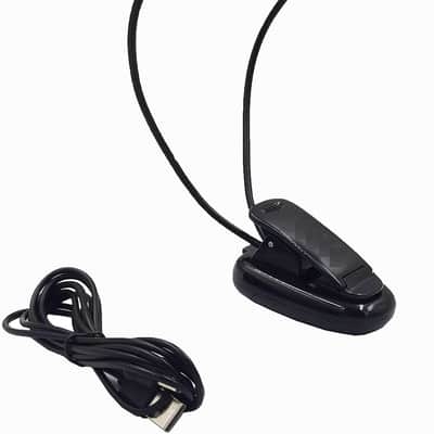 LED Music Stand Light, Clip on or Free Standing Book Reading Lamp, Flexible Dual Arm 12pcs 5050 LED Upgraded Brightness Portable Bedside Night Light image 1