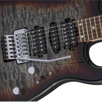 Charvel MJ San Dimas Style 1 HSH FR PF QM, Midnight Glow image 6