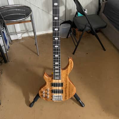 Gstyle Left Handed 5 String Bass 2020s - Wood image 2