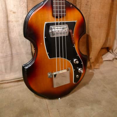 Ibanez Violin Style Bass Guitar 1960's Sunburst image 6