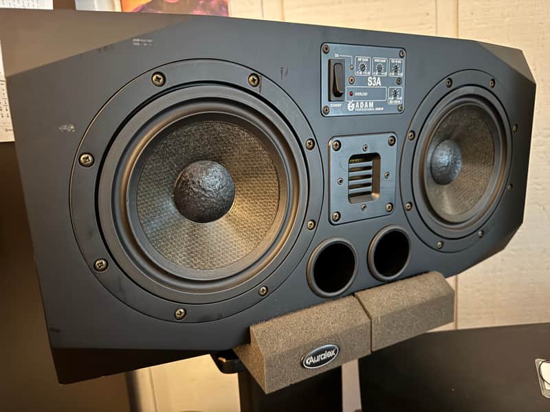 ADAM Audio S3-A Active Nearfield / Midfield Monitors (Pair) 2000s - Black image 1
