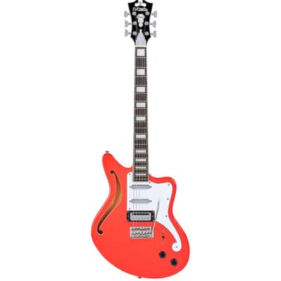 D'Angelico Premier Series Bedford SH Limited-Edition Electric Guitar With Tremolo Fiesta Red 2020s - Fiesta Red image 3