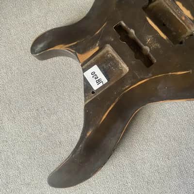Vintage Brown 4 String Bass Solid Body DIY Project image 3