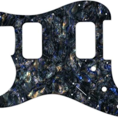 WD Custom Pickguard For Left Hand Fender Big Apple Or Double Fat Stratocaster #35 Black Abalone