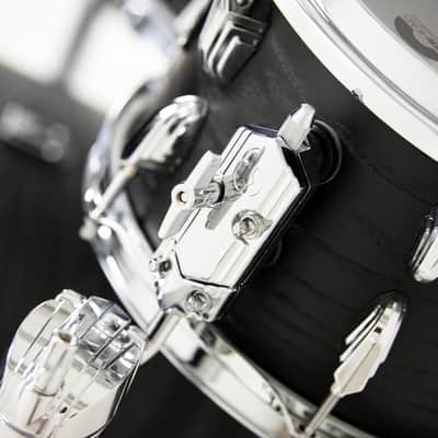British Drum Co Raven Club Drum Shell Kit (12", 16", 22") - Black Ash Birch image 10
