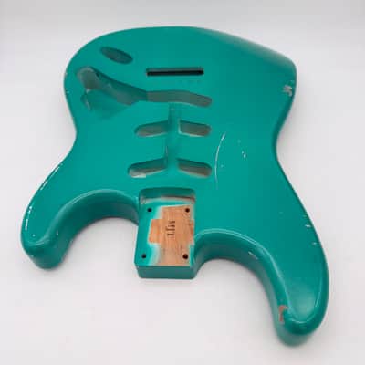 MJT Stratocaster Body Alder Relic Nitro Sherwood Green Metallic mjt5544 image 4
