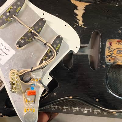 MyDream Stratocaster Custom Built -Heavy Relic Black CBS Hepcat 69 image 11