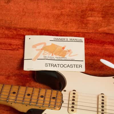 Fender Stratocaster Solid Body Electric Guitar (1971), ser. #308316, original black tolex hard shell case. image 13
