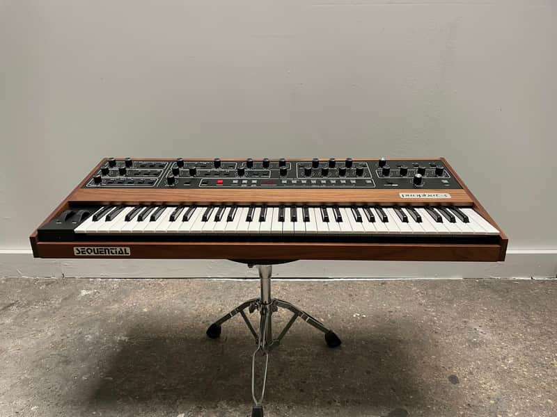 Sequential Prophet-5 61-Key 5-Voice Polyphonic Synthesizer 2020 - Present - Black with Wood Sides image 1