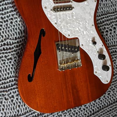 Fender Partscaster Telecaster Thinline Roasted Maple Neck Mahogany Semi-Hollow w/ Fralin Pickups image 10
