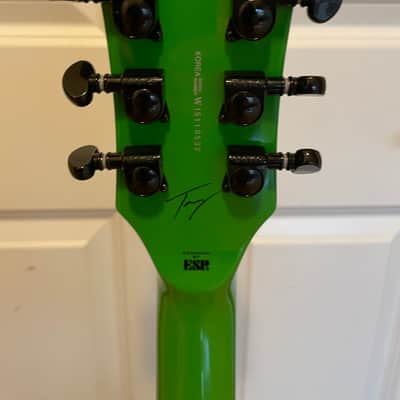 ESP LTD RARE ESP LTD Slimer Viper Tony Perry Signature Guitar Mint 2015 Green / black image 6