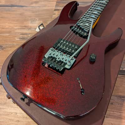 1990 Hamer Californian Elite Electric Guitar Black Cherry Sparkle All Original & CLEAN!! image 5