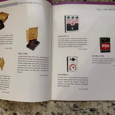 Electro-Harmonix Catalog 2002 holy hillier grail Russian big muff baseballs small stone graphic fuzz wiggler worm poly chorus memory Man tube zipper hot tubes image 3