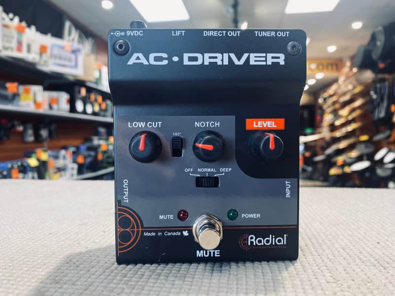 Radial AC-Driver Acoustic Instrument Preamp/DI - Black image 1