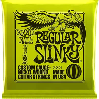 12 Sets of Ernie Ball 2221 Nickel Regular Slinky Electric Strings (10-46) w/ Free String Winder image 5