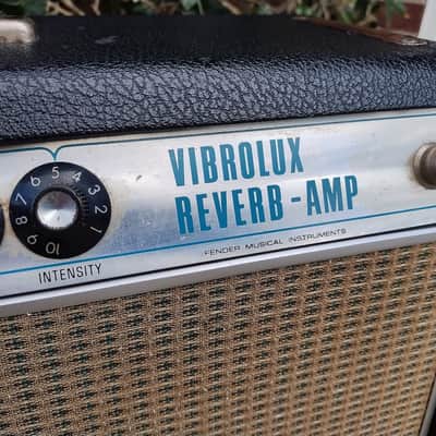 Vintage 1969 Fender Vibrolux Reverb Amp - Silverface - Drip Edge - Clean! image 8