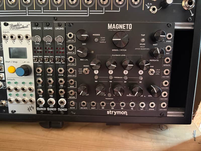 Strymon Magneto Four Head dTape Echo and Looper Eurorack Unit 2010s - Black image 1