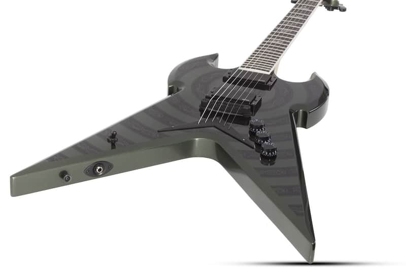 Schecter Warhammer NT Norse Dragon Bullseye - Metallic Green (4581) image 1