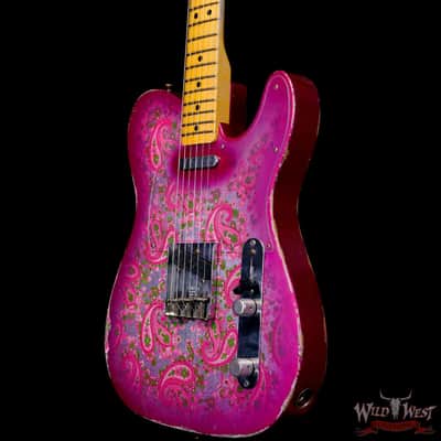 Fender Custom Shop Ron Thorn Masterbuilt 1968 Telecaster Maple Fingerboard Relic Pink Paisley image 2