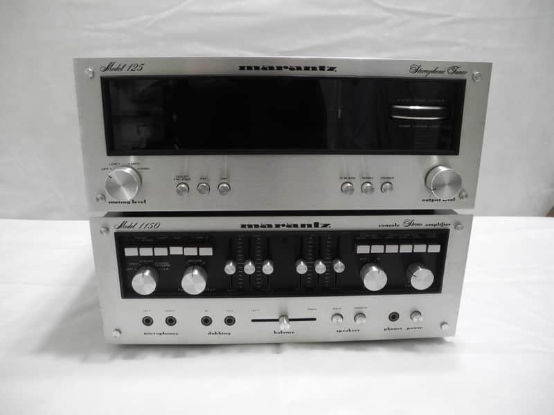 Marantz Model 1150 Integrated Amplifier & Model 125 Tuner image 1