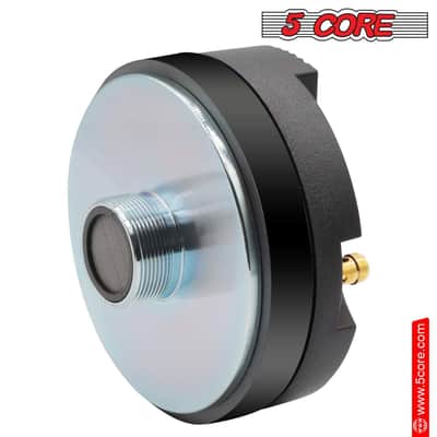 5 CORE Horn Speaker Tweeter Compression Driver 1.75 Inch Titanium Voice Coil 220W Peak 8 Ohm 110 Watts RMS Loud 105dB 18 Oz 110mm Magnet- Screw-on Thr image 7