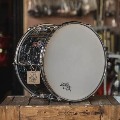 Premier 3 ply Mahogany Rack Tom in Black Diamond Pearl 1960s image 5