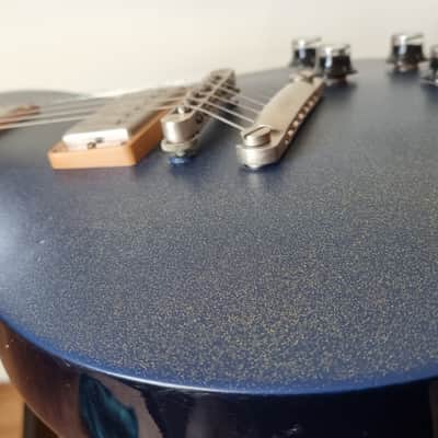 Gibson Les Paul Studio 100th Blue Sparkle custom paint image 11