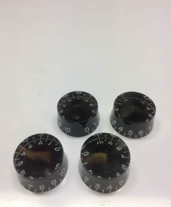 Les Paul Style Speed Knobs Set Black image 1