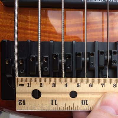 Warmoth Gecko Custom 5 String Bass 2000's Red Sunburst / Seymour Duncan P/Us image 9